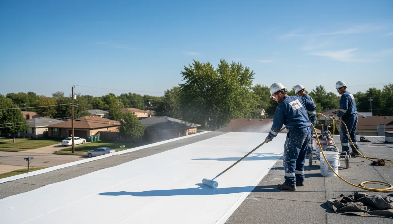 Commercial roof coating in Elko, SC near me